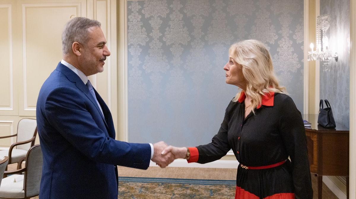 Bakan Fidan, Dublin'de rlanda-Trkiye Dostluk Grubu yeleriyle bulutu 