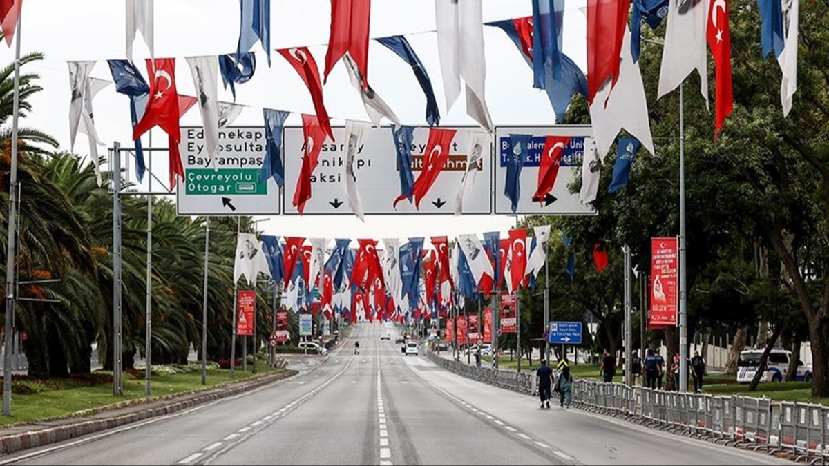 stanbul'da 30 Austos etkinlikleri nedeniyle baz yollar trafie kapatlacak  