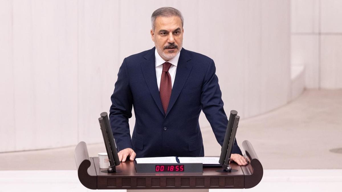 Bakan Fidan: srail'in tehcir plan bizim iin hkmszdr