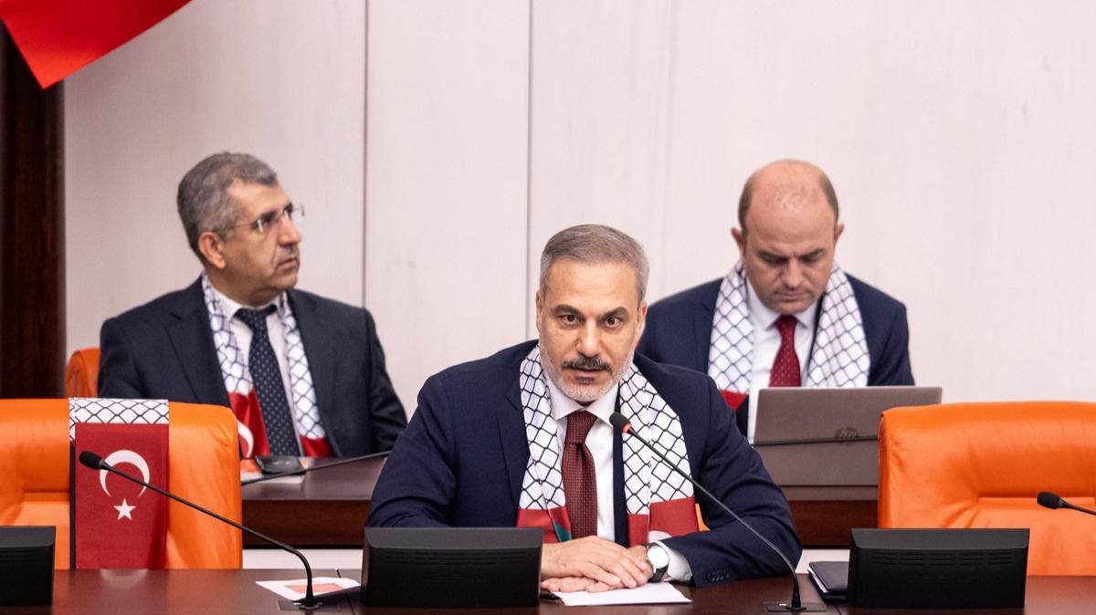 Dileri Bakan Fidan: Trkiye, mazlumlarn sesi olmaya devam edecek