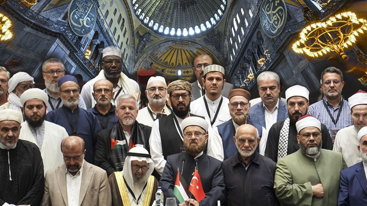 Siyonist zulme kar ortak irade... Filistin ars Ayasofya'dan yankland 