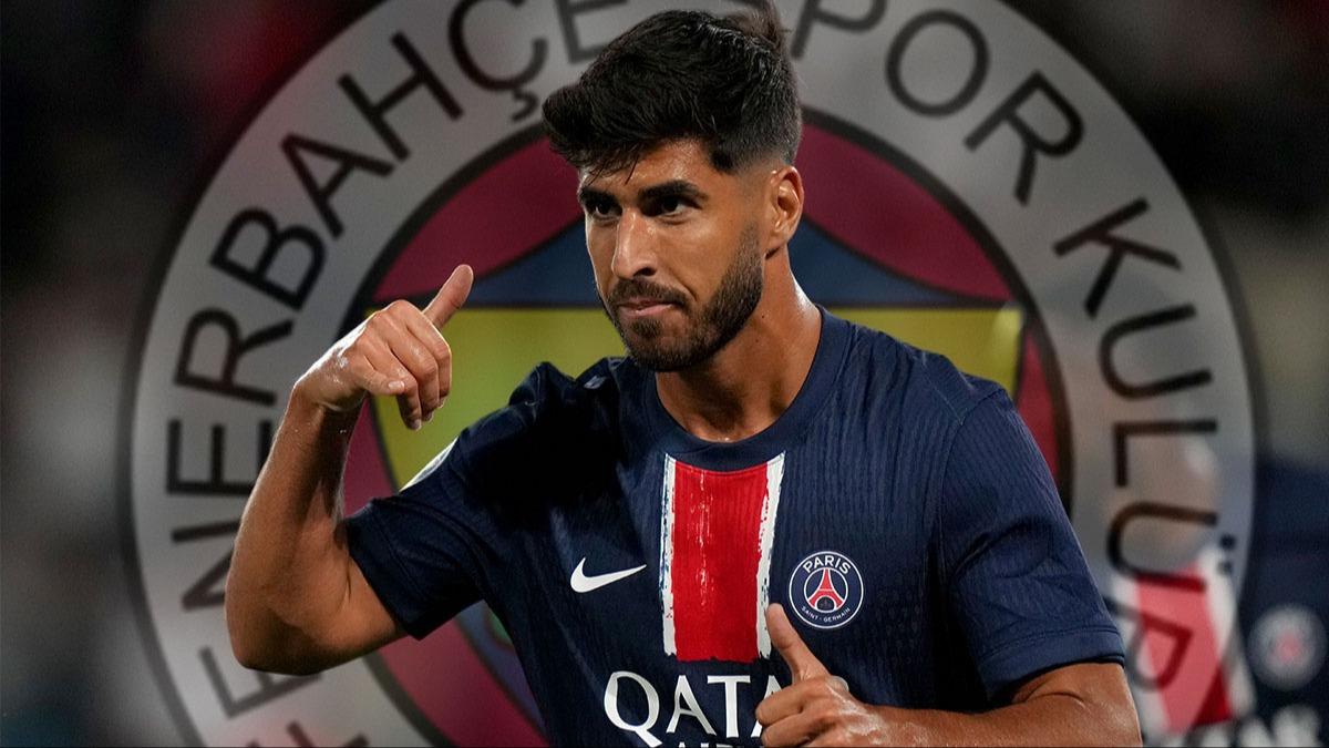 Transfer iin youn mesai! Fenerbahe'de gndem Marco Asensio