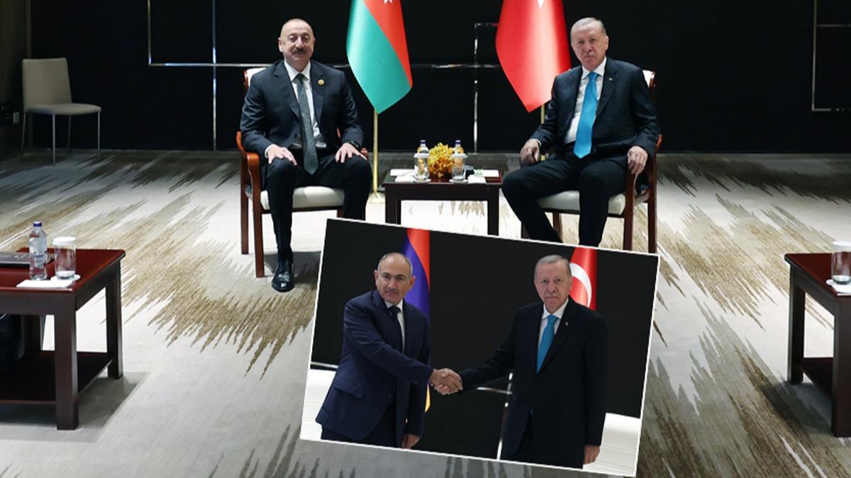in'de diplomasi trafii! Cumhurbakan Erdoan, Aliyev ve Painyan'la grt