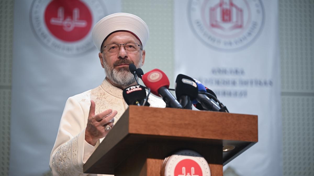 Diyanet leri Bakan Ali Erba: Cehalet en byk dmanmz, bilgi imann mkellefiyeti 