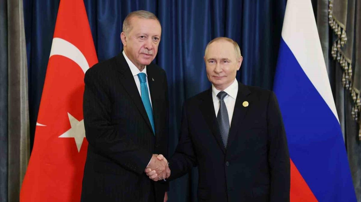 Putin'den Erdoan'a ''tarihi rekor'' vgs: Bu elbette sizin meziyetiniz