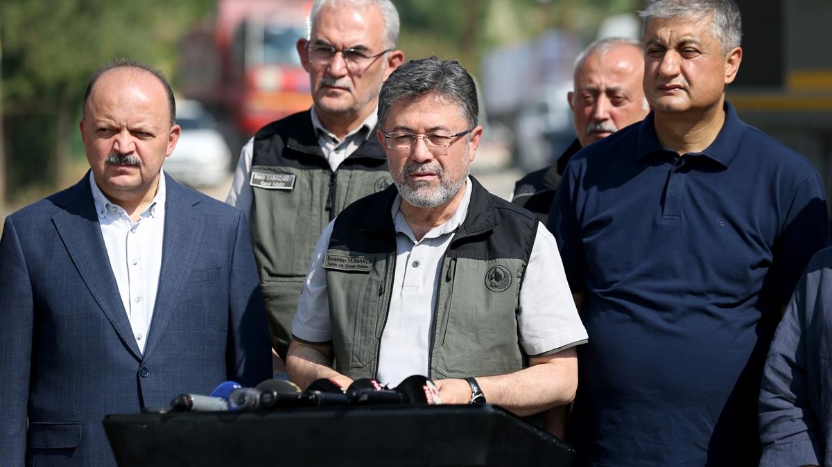 Bakan Yumakl: 3 dalga halinde orman yangnlaryla mcadele ettik