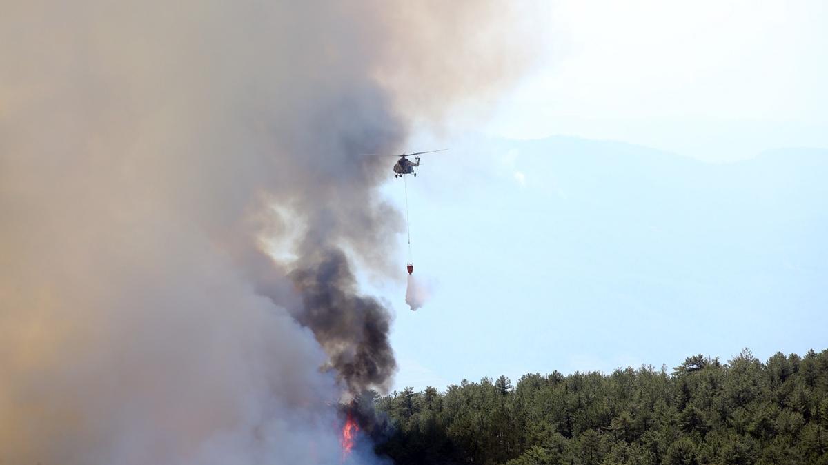 Kastamonu-Karabk snrnda yangn: Havadan ve karadan mdahale sryor 
