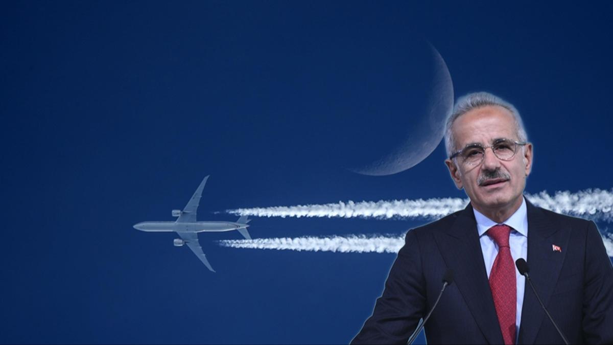 Trk hava sahasnda transit uu rekoru krld 