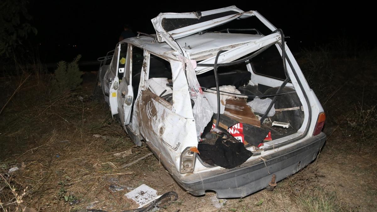 Amasya'da otomobil aalara arpt: 7 yaral