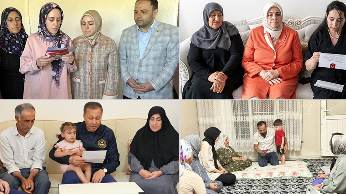 Terrsz Trkiye sreci kesintisiz sryor... Cumhurbakan Erdoan'n mektuplar ehit ailelerine ulat