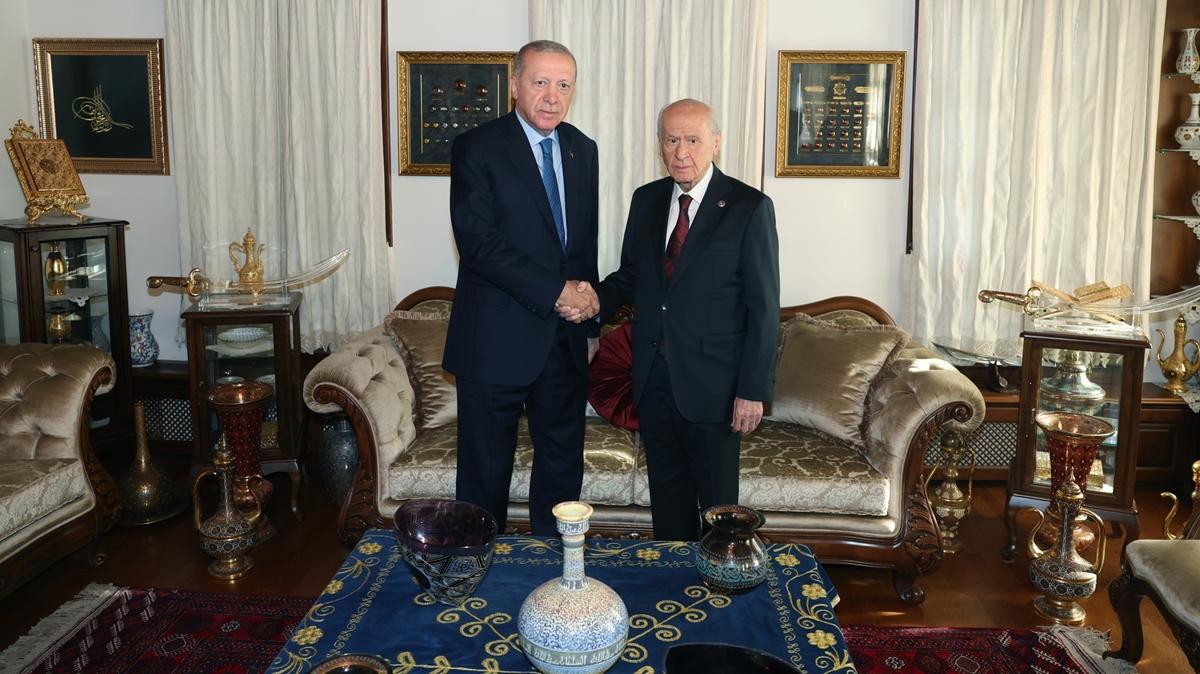 Ankara'da Cumhur ttifak zirvesi... Cumhurbakan Erdoan'dan Baheli'ye ziyaret