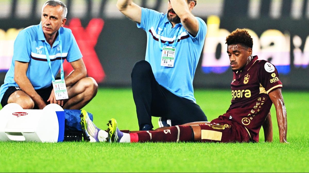 Trabzonspor'dan sakatlk aklamas! Wagner Pina'nn durumu belli oldu