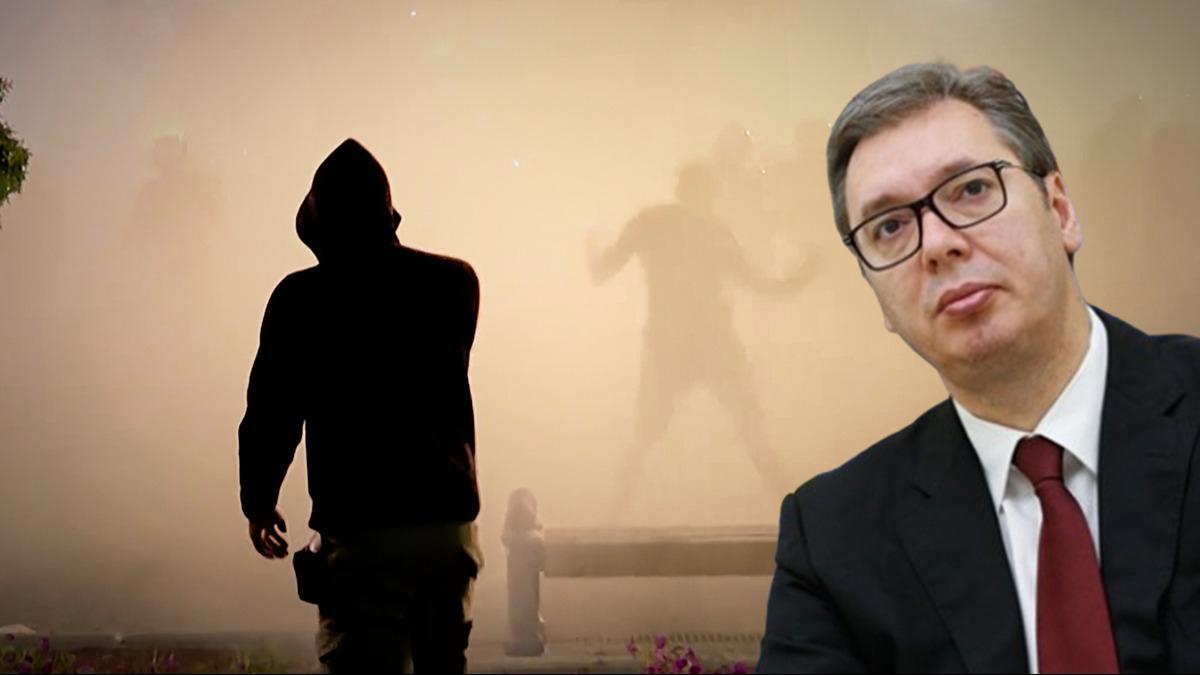Gsteriler atmaya dnt... Balkanlar'da kaos! Vucic aalklar diyerek ate pskrd