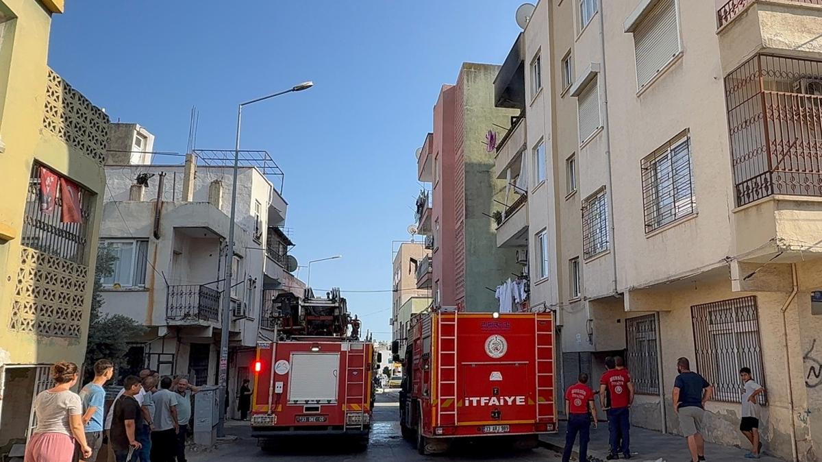 Mersin'de kirac korku dolu anlar yaatt! Oturduu eve atee verdi