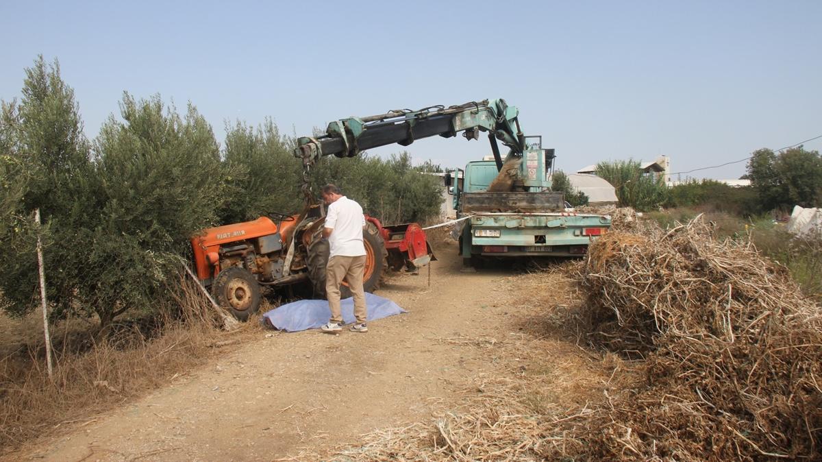 Antalya'da tamir ettii traktrn altnda kalan kii ld