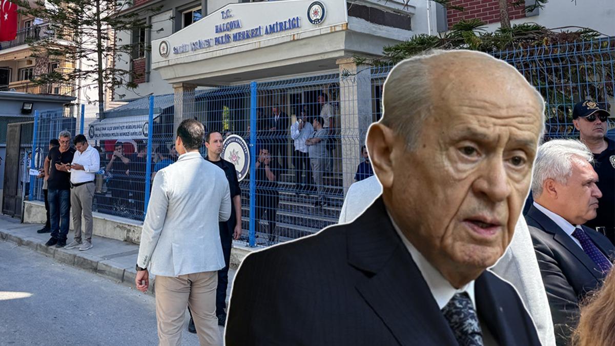 zmir'deki karakol saldrs! MHP Lideri Baheli: Oynanan alak oyunlardan bamsz deil