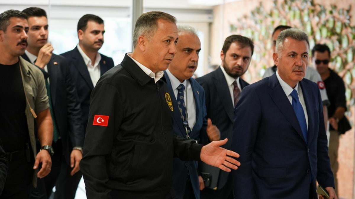 Bakan Yerlikaya'dan zmir'deki saldrda yaralananlara ziyaret