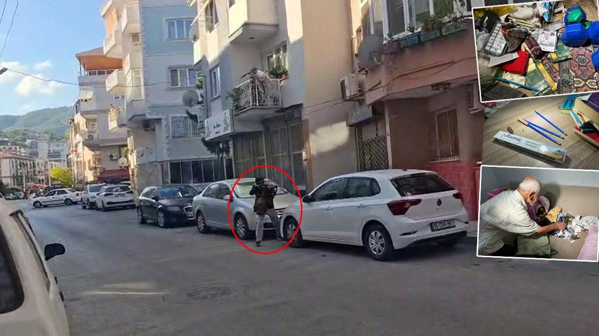Saldrgann odasnda dikkat eken detay... Tfek temizleme setleri kt 