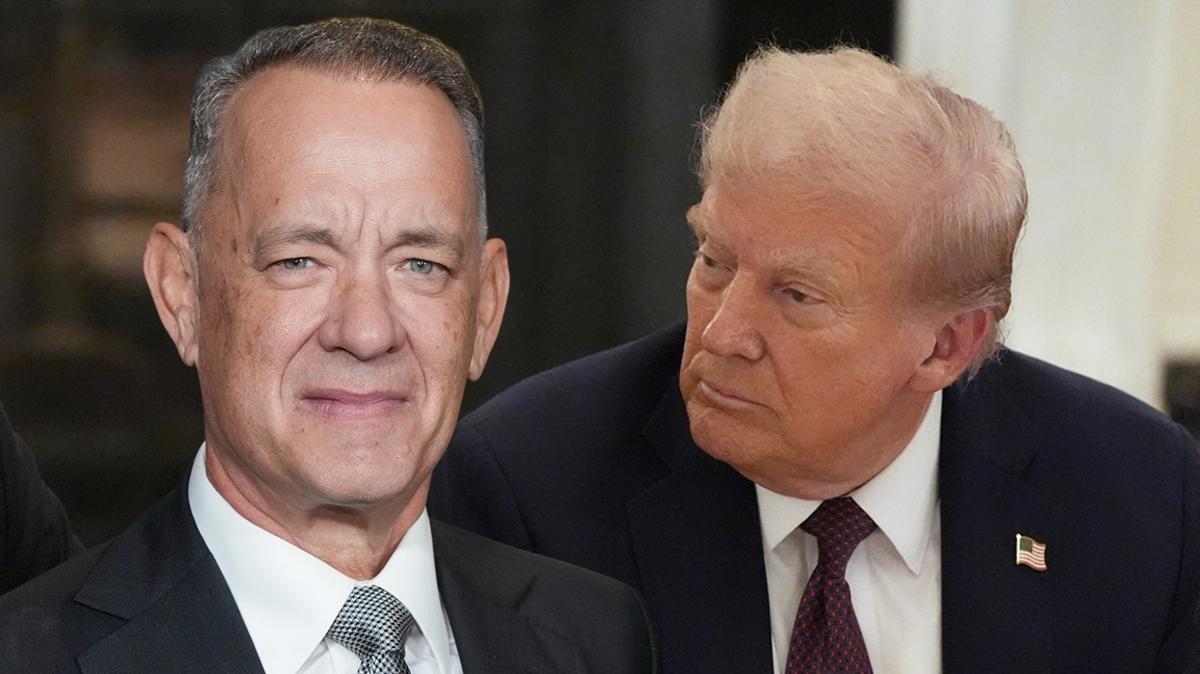 Tom Hanks'e verilecek dl iptal edildi... Trump karar kutlad