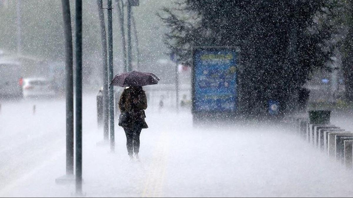 Meteorolojiden gk grltl saanak uyars: Blge ve saat verdi