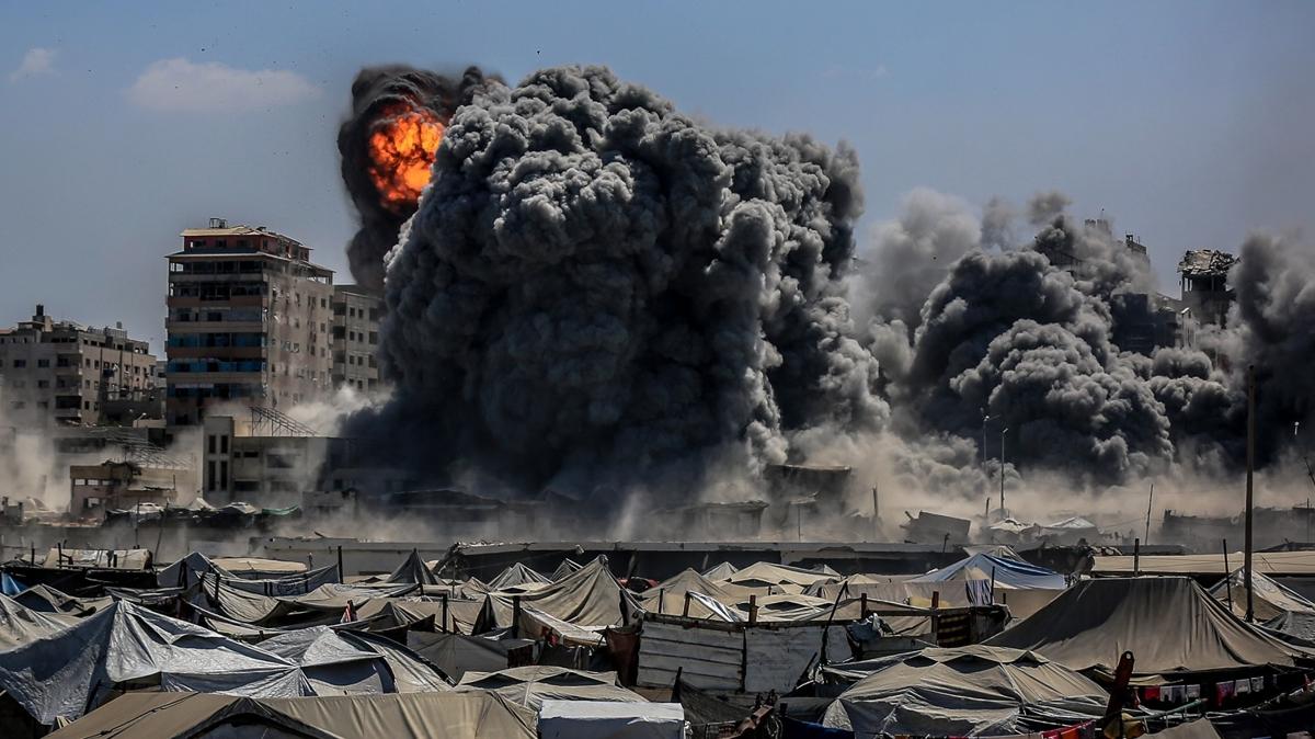 Soykrmc srail Gazze'deki ''Harmony Kulesi''ni byle bombalad