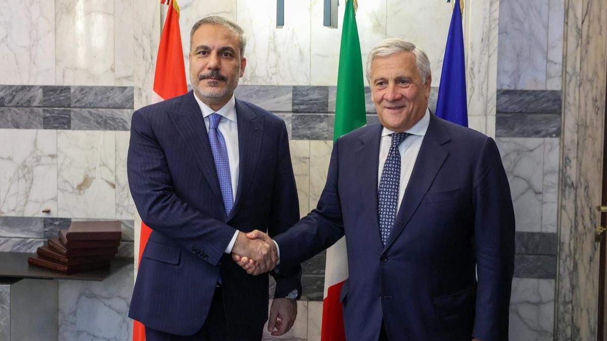 Bakan Fidan, talya Babakan Yardmcs ve Dileri Bakan Tajani ile bir araya geldi