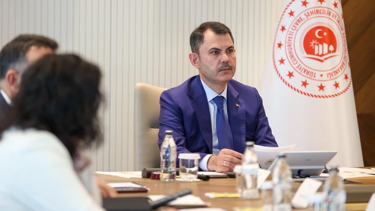 Bakan Kurum: Yeil kalknma vizyonumuz ekseninde admlar atmaya devam edeceiz