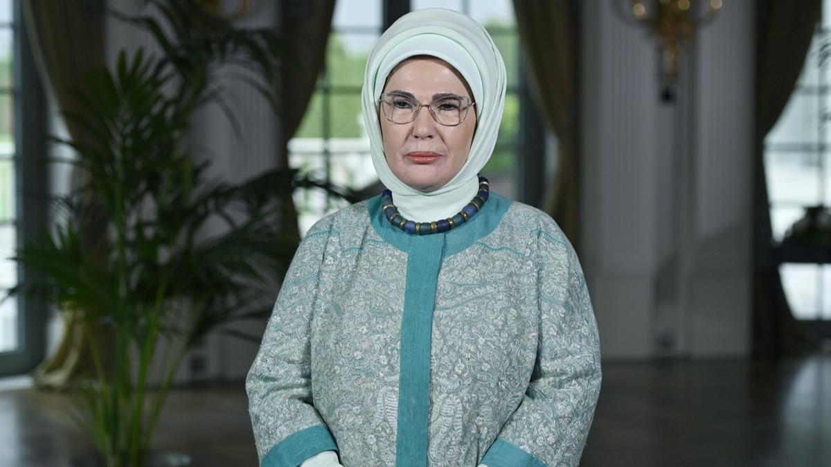 Emine Erdoan, 5. Lider Eleri Zirvesi'ne video mesaj gnderdi