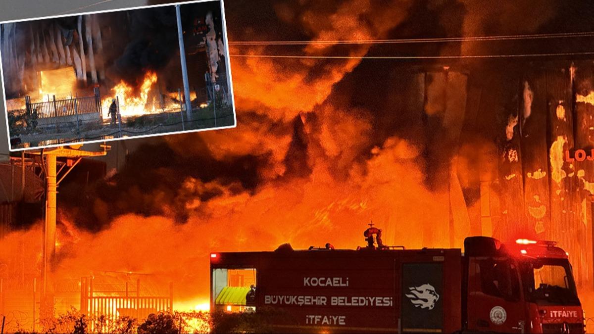 Kocaeli'de lojistik deposunda kan yangn kontrol altna alnd
