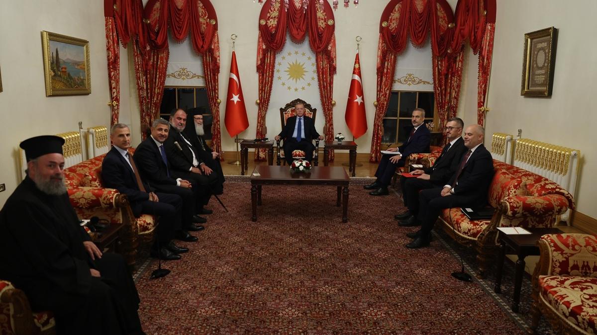 Kuds'ten Ankara'ya nemli ziyaret: Cumhurbakan Erdoan, patrik Giannopoulos'u kabul etti
