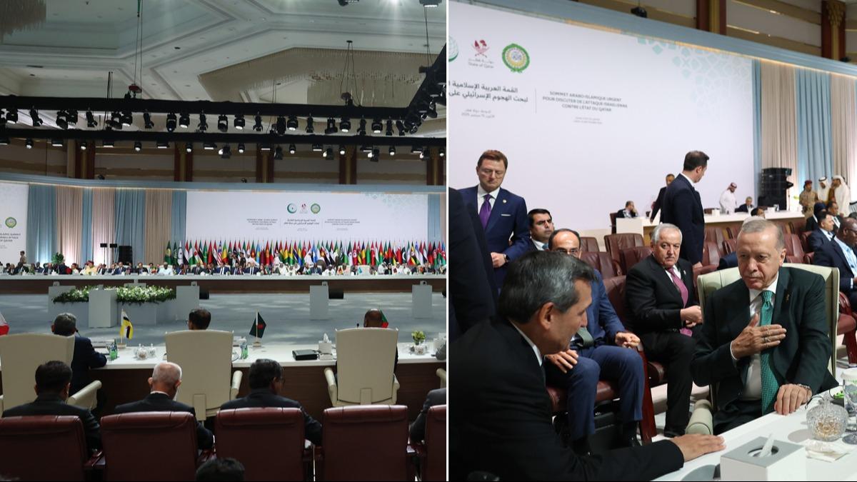 Arap ve slam Dnyas srail'e kar tek ses Doha Zirvesi'nden 25 maddelik sert tepki