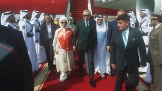 Cumhurbaşkanı Erdoğan Katar'da Gazze diplomasisi