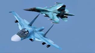 Su-34'ler hava üssüne iniş yaptı