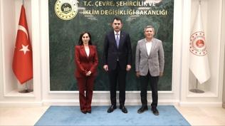 Bakan Kurum, AK Parti'ye katılan Gürzel ve Beykoz İlçe Başkanı Ayduğan ile görüştü