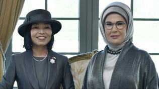 Emine Erdoğan, Japonya Prensesi Akiko Mikasa ile görüştü