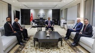 Bakan Fidan, Irak Türkmen Cephesi Başkanı Ağaoğlu'nu kabul etti