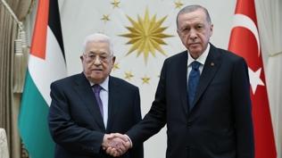 Cumhurbaşkanı Erdoğan, Abbas ile görüşüyor