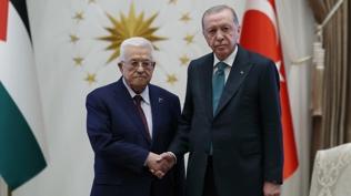 Başkan Erdoğan, Abbas ile görüştü