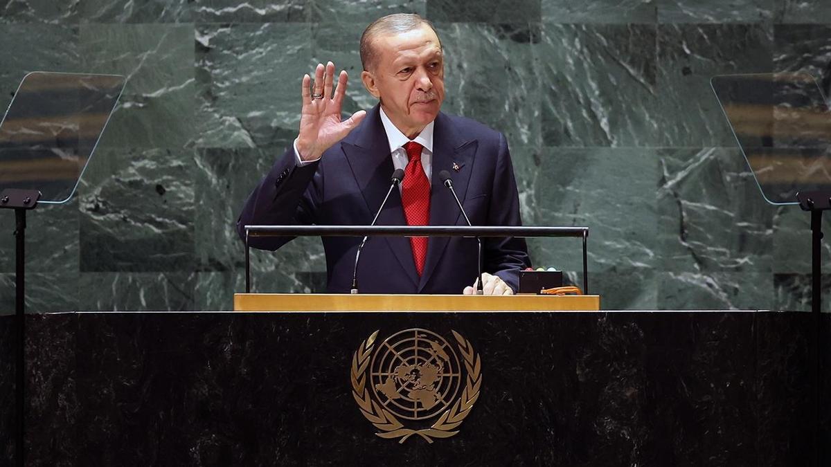 15'inci kez hitap edecek! Cumhurbakan Erdoan, BM'de Gazzeli mazlumlarn sesi olacak