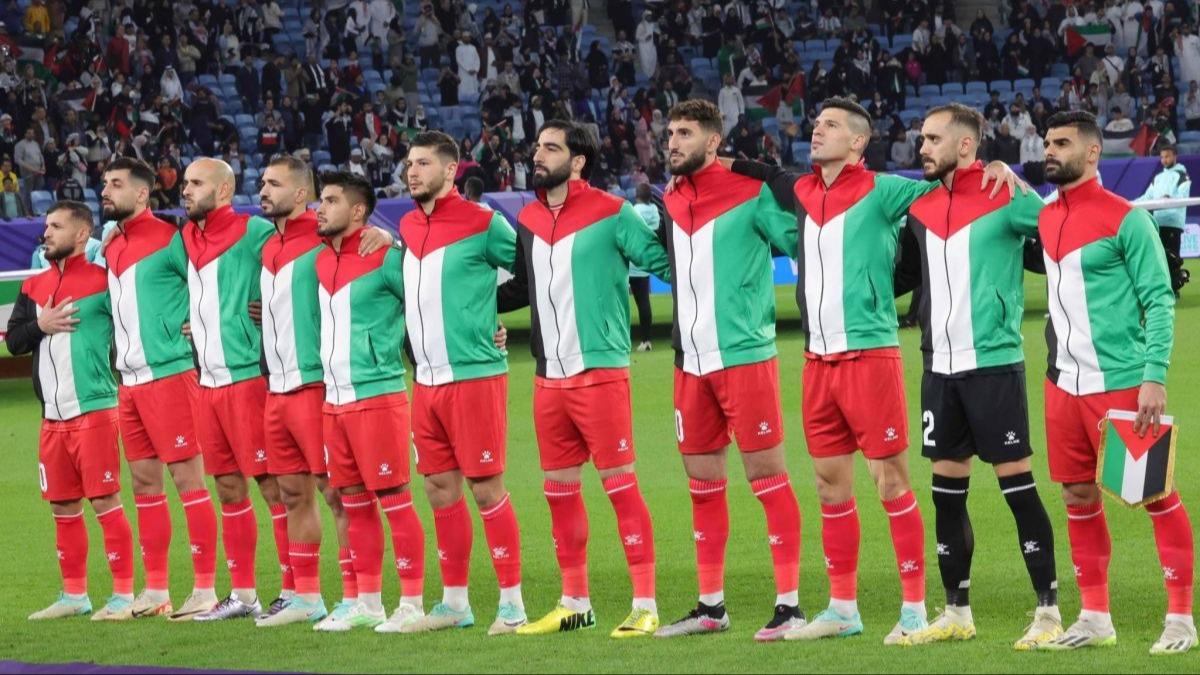 ''Adalet sadece sz deil, eylem gerektirir'' Filistin Futbol Federasyonu'ndan katil srail iin ar! 