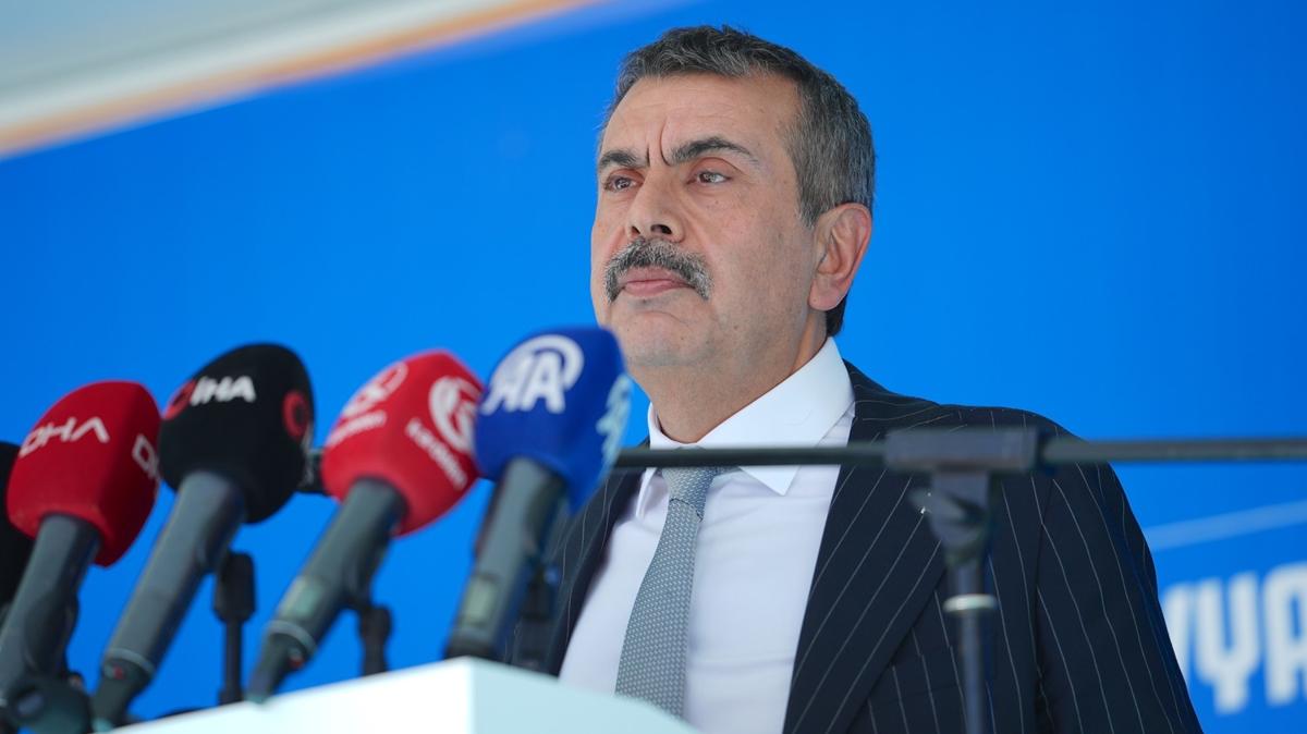 Bakan Tekin: Herkesin kendi stne deni yapmasn arzu ediyorum