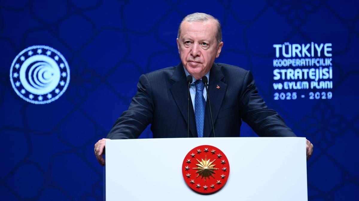 Kooperatifler için 5 yıllık eylem planı... Cumhurbaşkanı Erdoğan: 3 milyar liralık kredi imkanı sunacağız