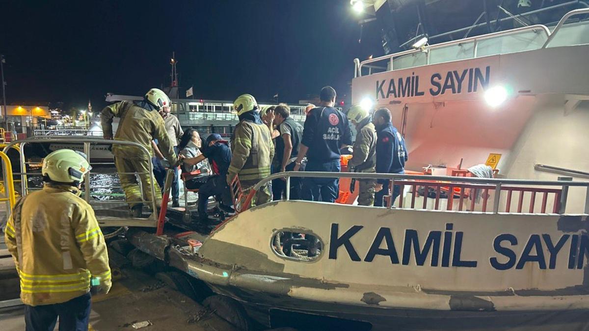stanbul Boaz'nda panik anlar... Tekne ile yk gemisi arpt: ok sayda yaral var