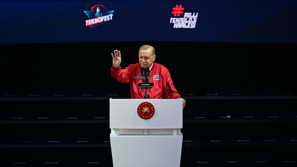 stanbul'da TEKNOFEST heyecan! Cumhurbakan Erdoan'dan Kuds mesaj: Tek bir akl tan dahi vermeyiz