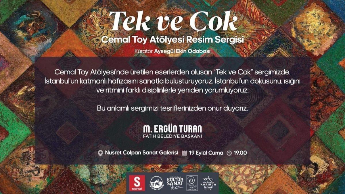 stanbul'un katmanl kltrne sanatsal bak: Tek ve ok Cemal Toy Atlyesi Resim Sergisi 