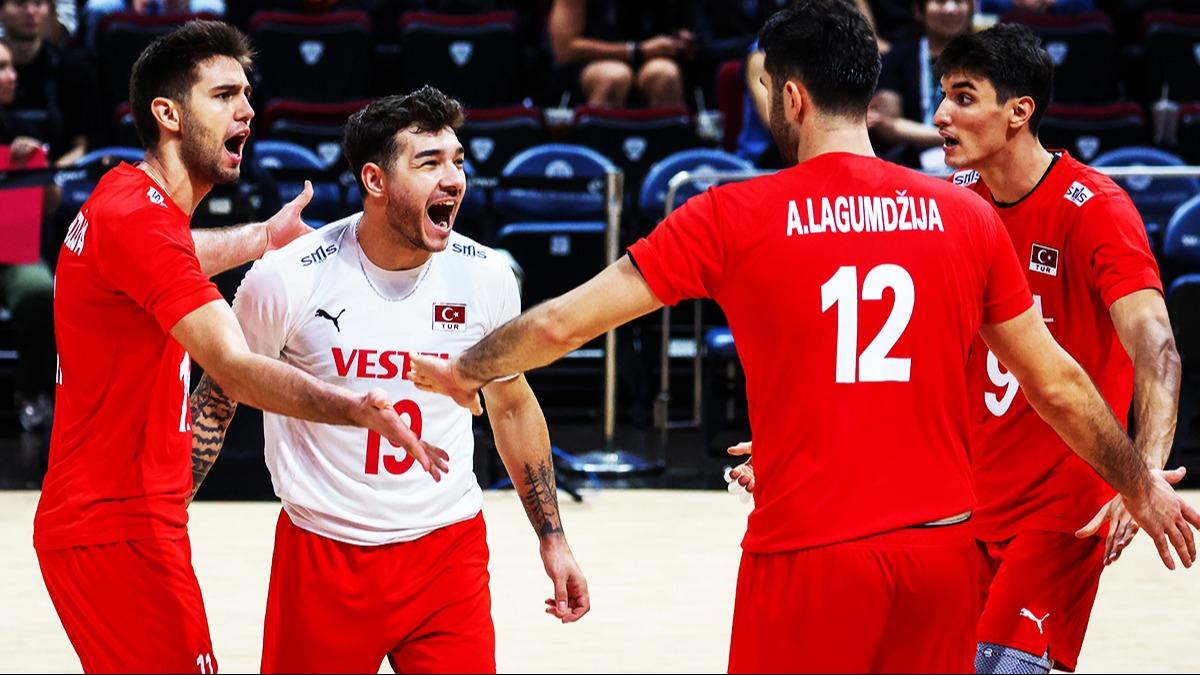 Dnya ampiyonas'nda eyrek finaldeyiz! Filenin Efeleri Hollanda'y devirdi