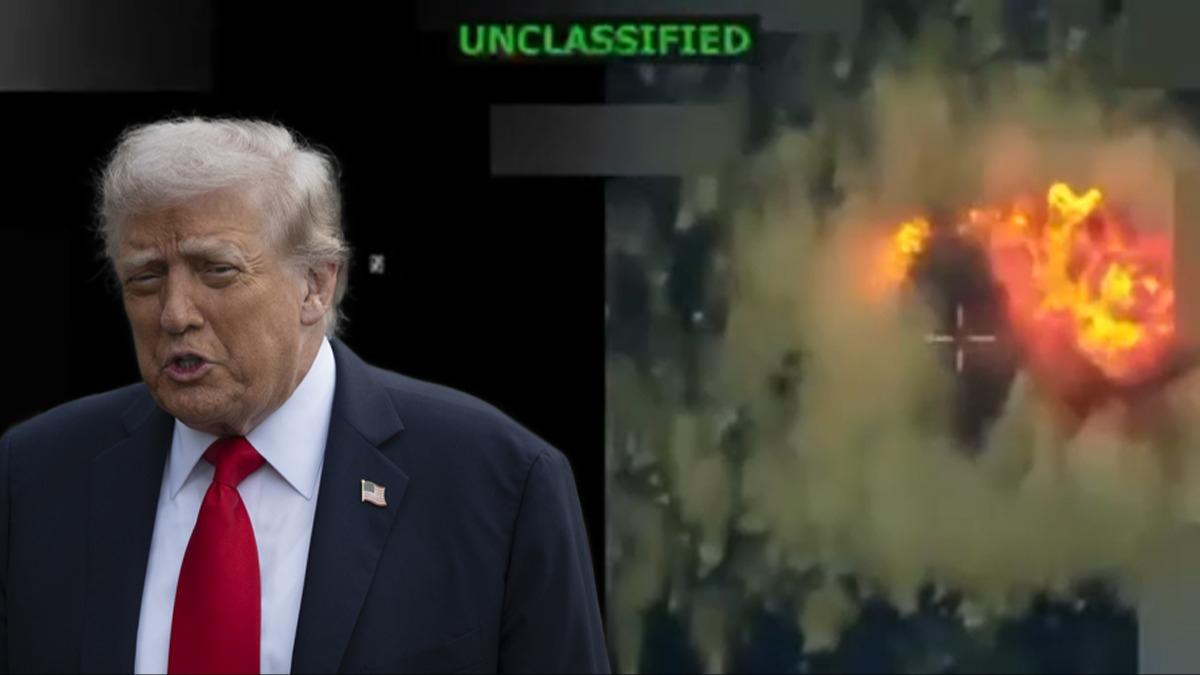 Trump grntlerini paylat: 3 narko-terristi ldrdk