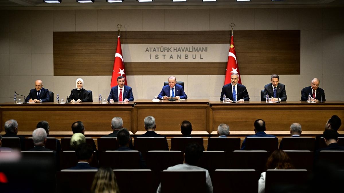 ABD'ye kritik ziyaret! Cumhurbakan Erdoan: Gazze'deki vahet mezalimi BM'de gndeme getireceim