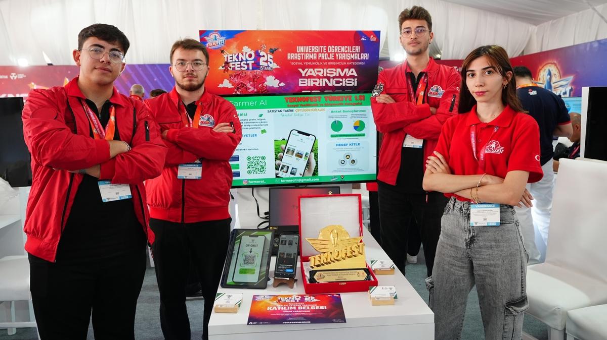 iftilerin dijital dkkan: ''Farmer AI'' TEKNOFEST'te Trkiye birincisi oldu