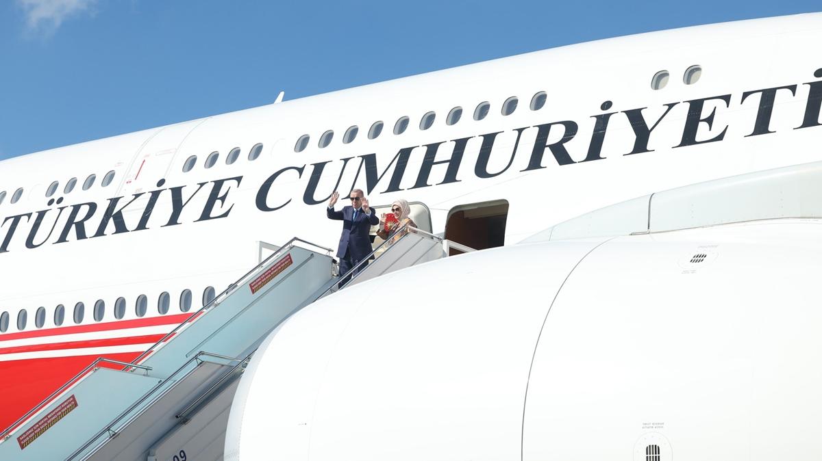 Cumhurbakan Erdoan, ABD'ye gitti
